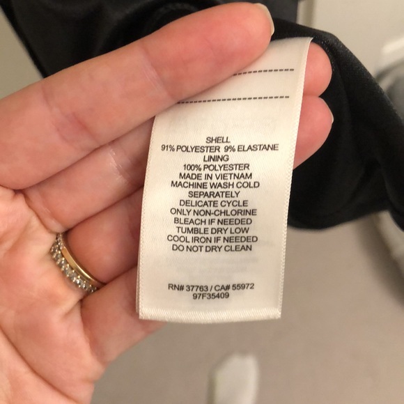 Black velvet mini cocktail dress - Picture 4 of 4